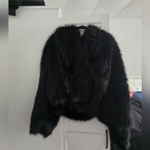 YITTY Black Teddy Jacket Cozy Chic Outerwear